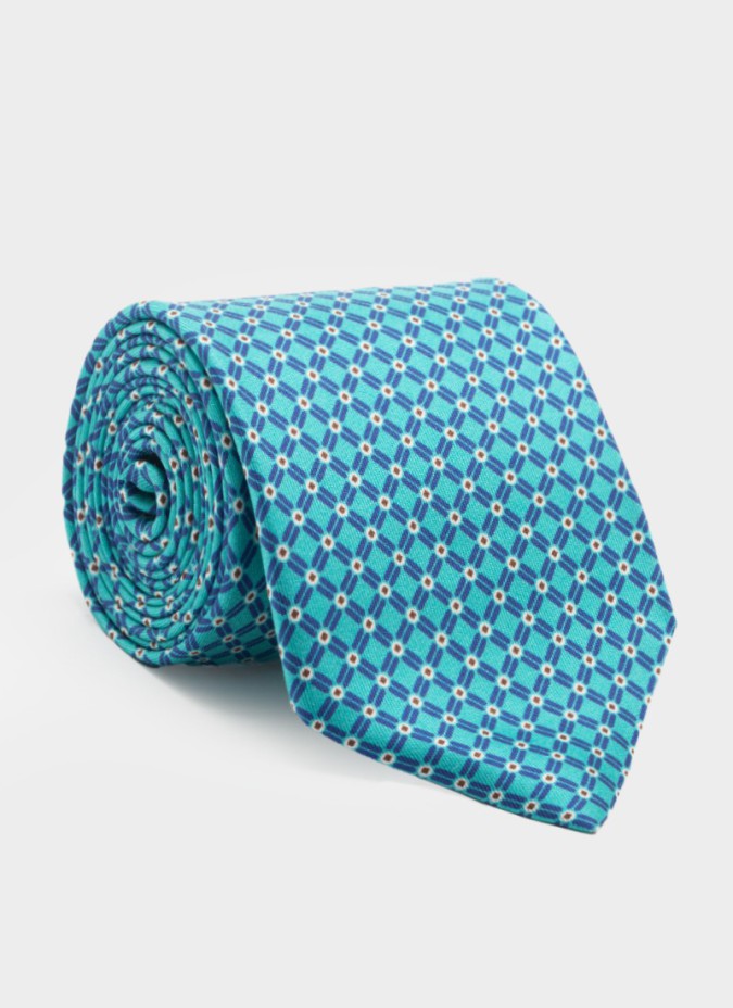 Light Blue Pattern Tie