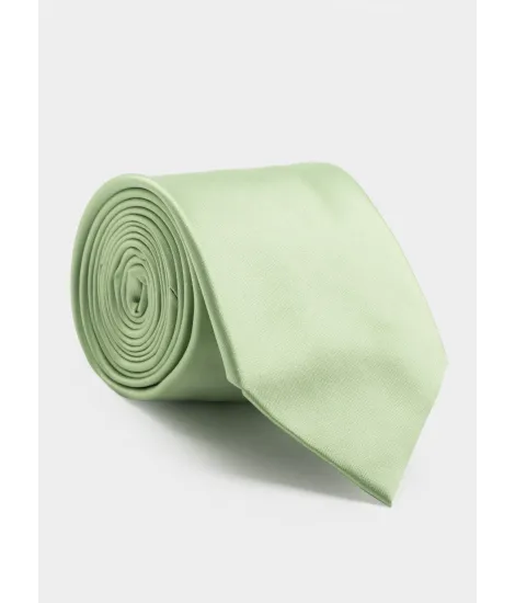 Corbata de Seda Verde Lima| JOHN TWEED