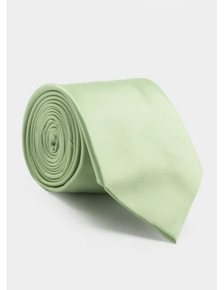 Corbata de Seda Verde Lima| JOHN TWEED