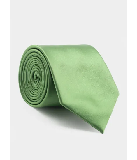 Corbata de Seda Verde Claro| JOHN TWEED
