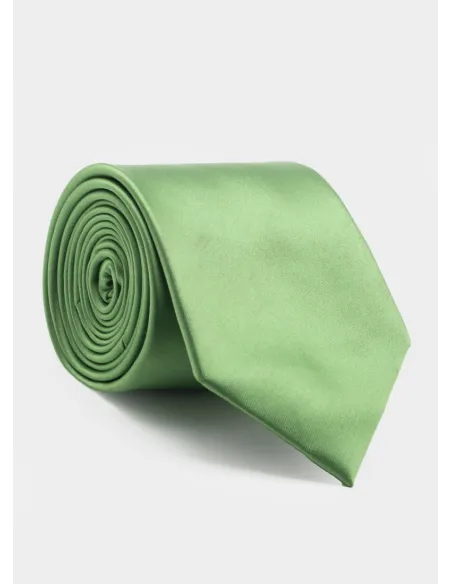 Light Green Silk Tie| JOHN TWEED