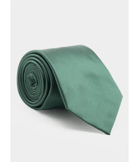 Dark Green Silk Tie| JOHN TWEED