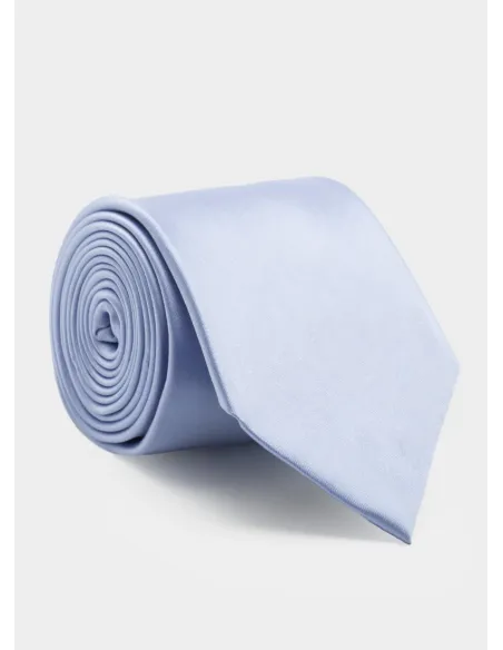 Sky Blue Silk Tie| JOHN TWEED