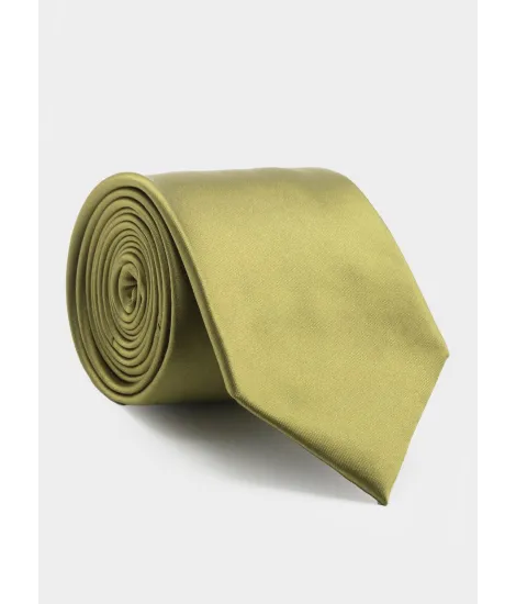 Dry Green Silk Tie| JOHN TWEED