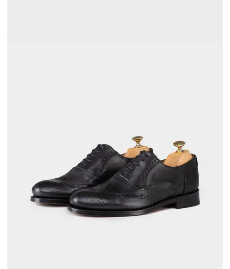 Zapatos Cordones Hombre Negro