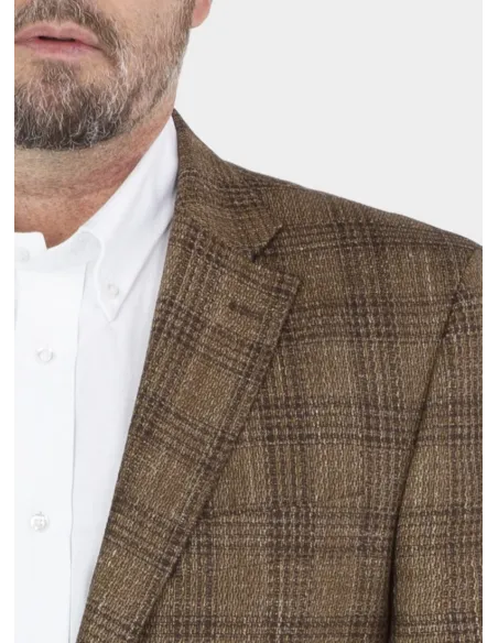 Blazer Pied Poule Camel | JOHN TWEED TAILORED