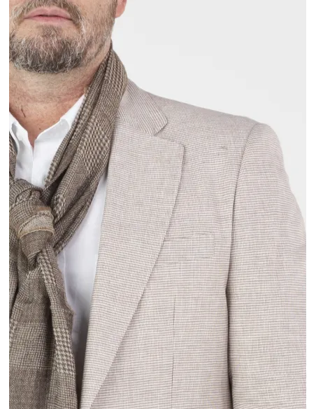 BLUE HERRINGBONE BLAZER| JOHN TWEED TAILORED