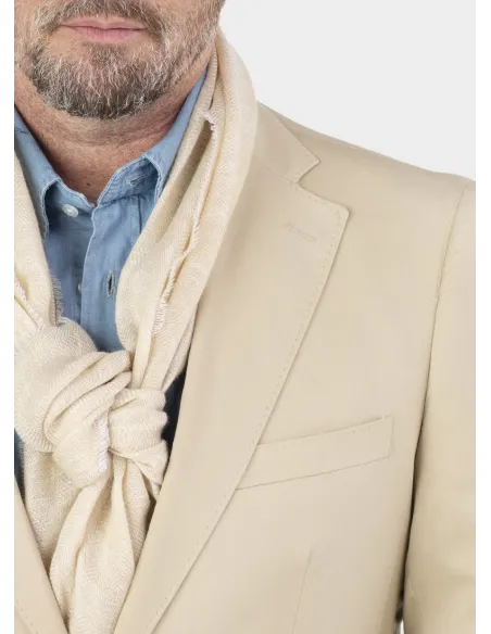 BLUE HERRINGBONE BLAZER| JOHN TWEED TAILORED