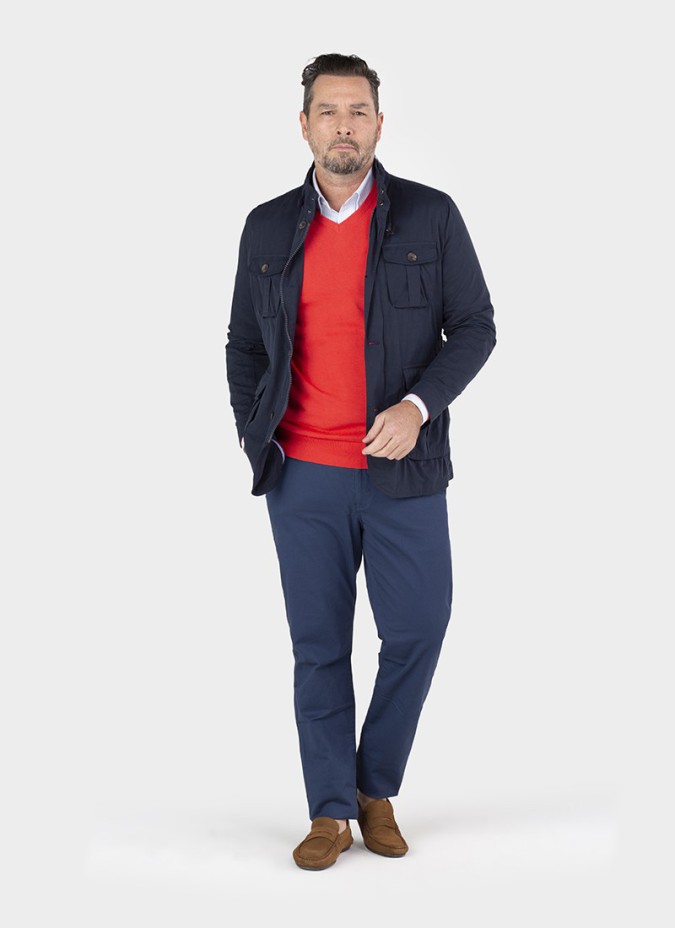 Parka Algodão Safari Azul