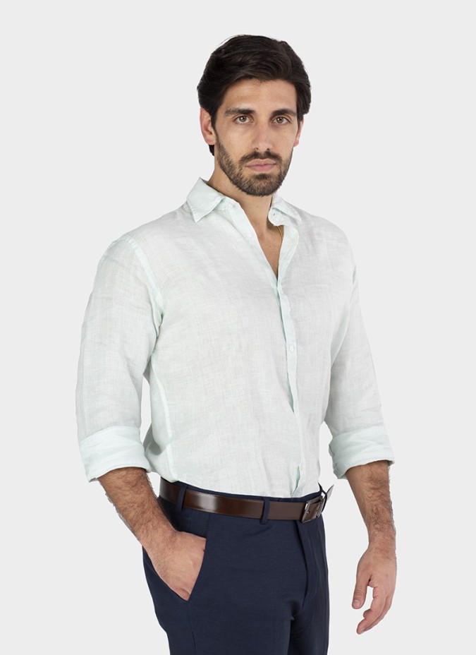 Camisa de Linho Verde