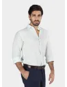 GREEN LINEN SHIRT | JOHN TWEED TAILORED