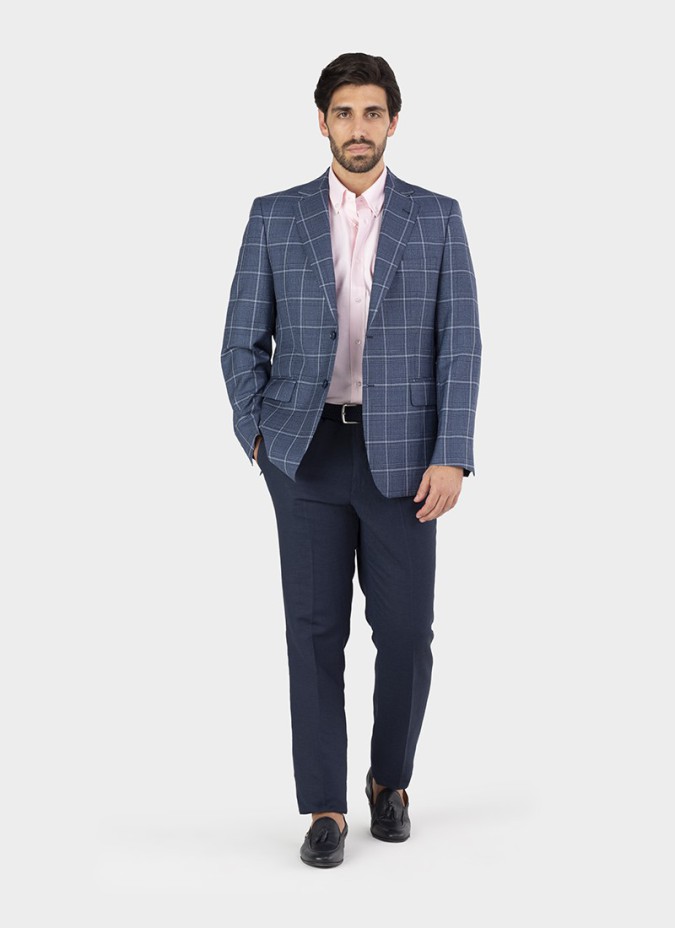 Blazer Quadros Azul