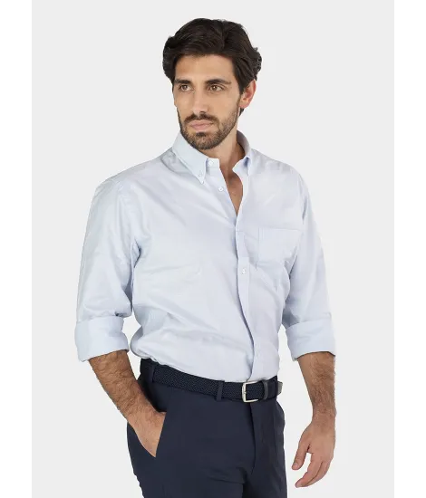 BLUE OXFORD SHIRT | JOHN TWEED TAILORED