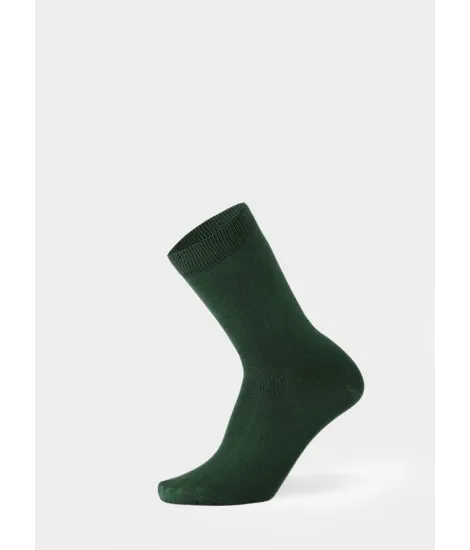 Calcetín Liso Verde| JOHN TWEED