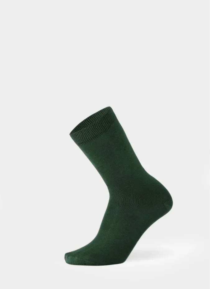 Meia Lisa Verde | JOHN TWEED TAILORED