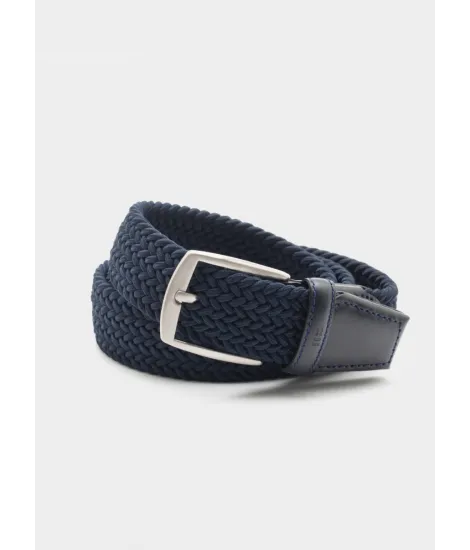 BLUE ELASTIC BELT | JOHN TWEED TAILORED