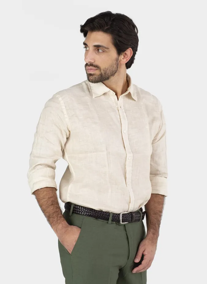BROWN BRAIDED BELT | JOHN TWEED TAILORED