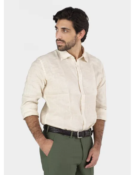 BROWN BRAIDED BELT | JOHN TWEED TAILORED