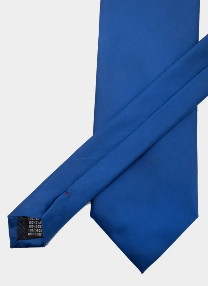 Corbata de Seda Azul Indigo| JOHN TWEED