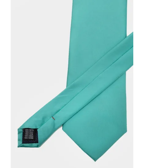 Corbata de Seda Azul Turquesa| JOHN TWEED 2