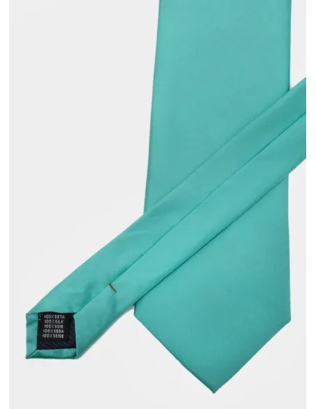 Turquoise Blue Silk Tie| JOHN TWEED