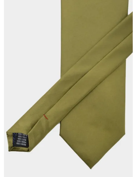 Dry Green Silk Tie| JOHN TWEED