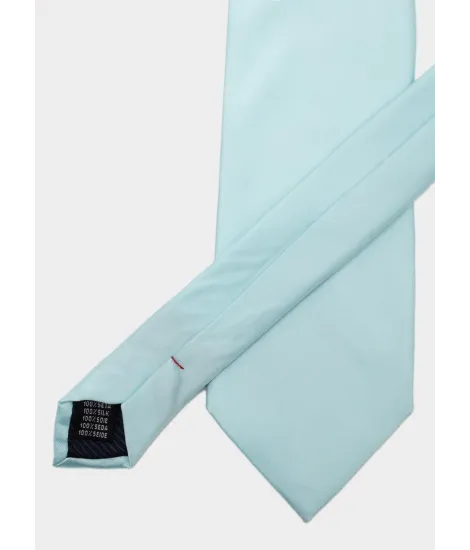 Water Green Silk Tie| JOHN TWEED 2