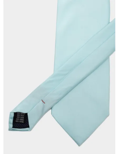 Water Green Silk Tie| JOHN TWEED