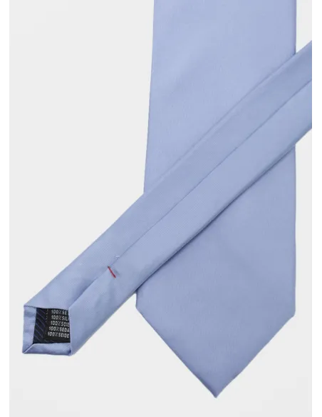 Sky Blue Silk Tie| JOHN TWEED