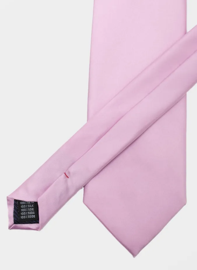 Pink Silk Tie| JOHN TWEED