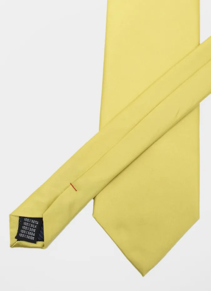Corbata de Seda Amarilla| JOHN TWEED