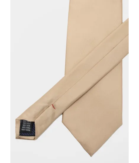 Beige Silk Tie| JOHN TWEED 2
