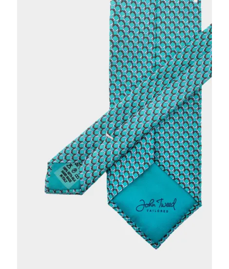 Light Blue and Brown Tie| JOHN TWEED 2