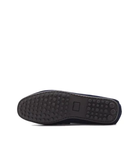 Blue suede driver shoe 2