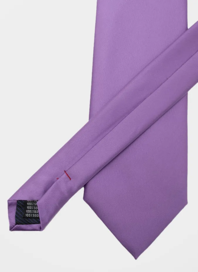Corbata de Seda Lila | JOHN TWEED