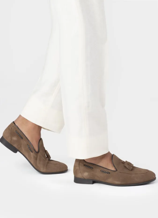 Mocasines Borlas Marron | Mocasines para Hombre | JOHN TWEED