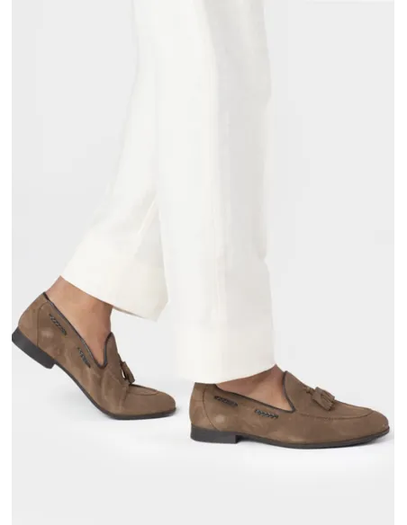 Mocasines Borlas Marron | Mocasines para Hombre | JOHN TWEED