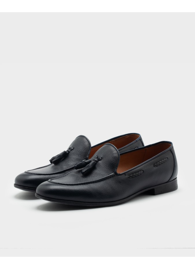 Mocassin Pele Azul com Berloque
