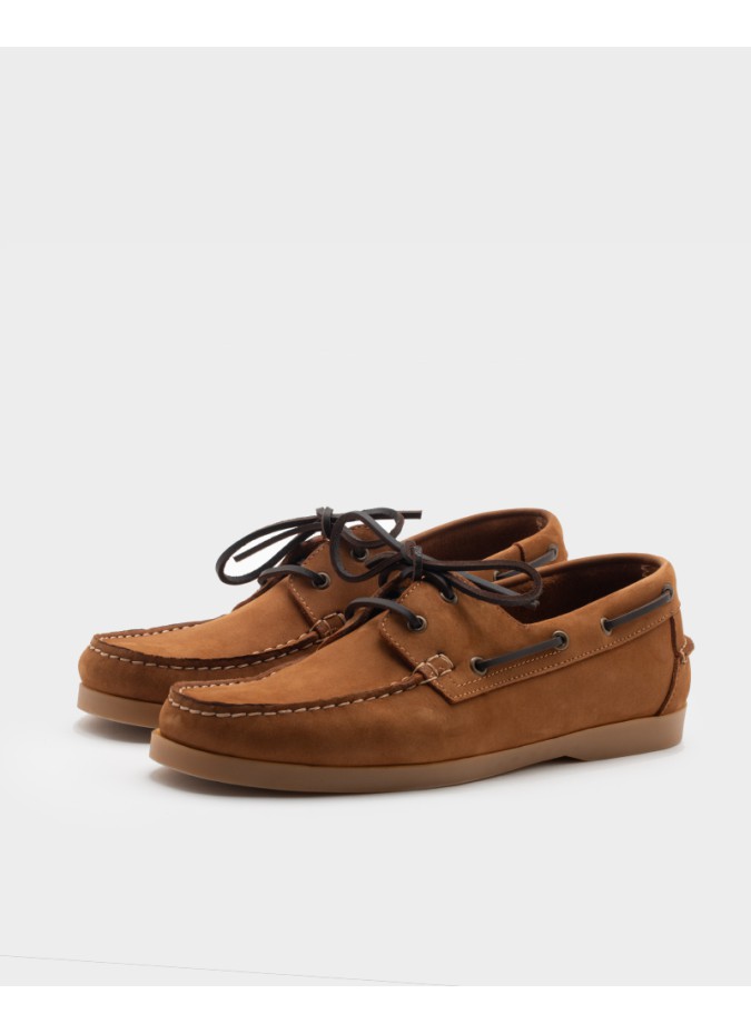 Sapato Vela Nobuck Camel