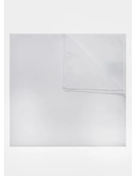 White Silk Pocket Square| JOHN TWEED TAILORED