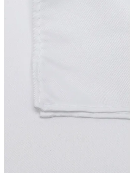 White Silk Pocket Square| JOHN TWEED TAILORED