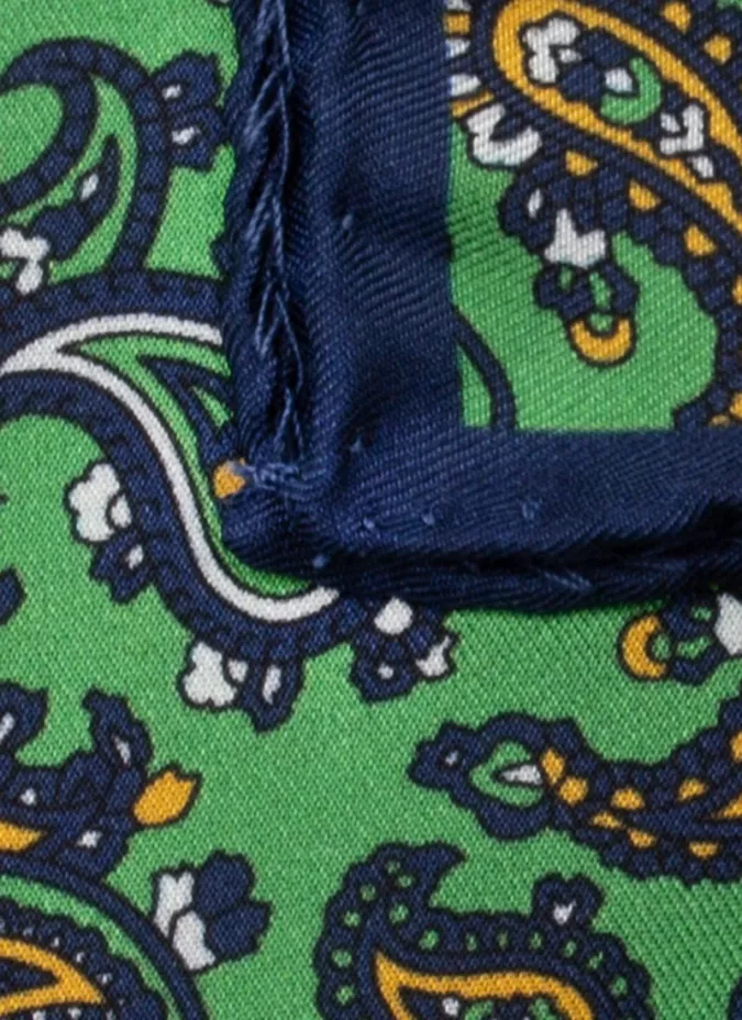 Lenço de Bolso de Seda com Padrão | JOHN TWEED TAILORED
