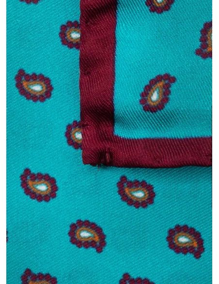 Silk Pocket Square with Pattern| JOHN TWEED TAILORED