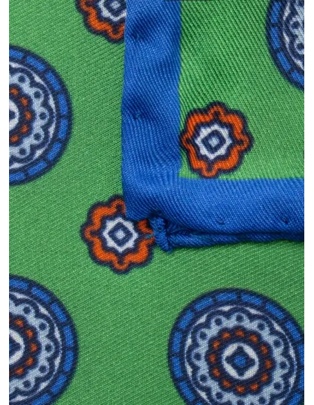 Silk Pocket Square with Pattern| JOHN TWEED TAILORED