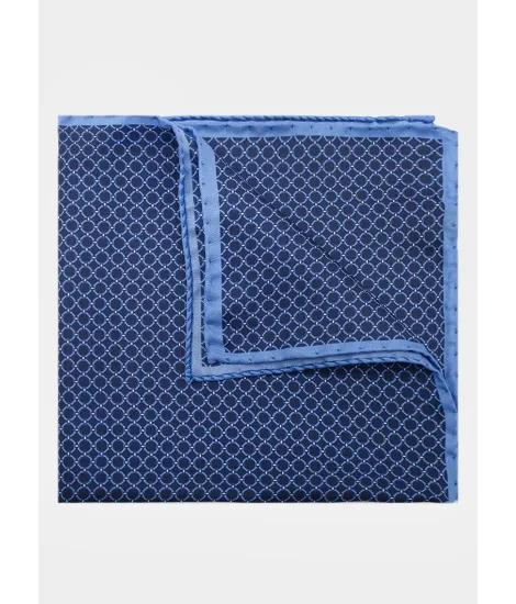 Silk Pocket Square with Pattern| JOHN TWEED TAILORED