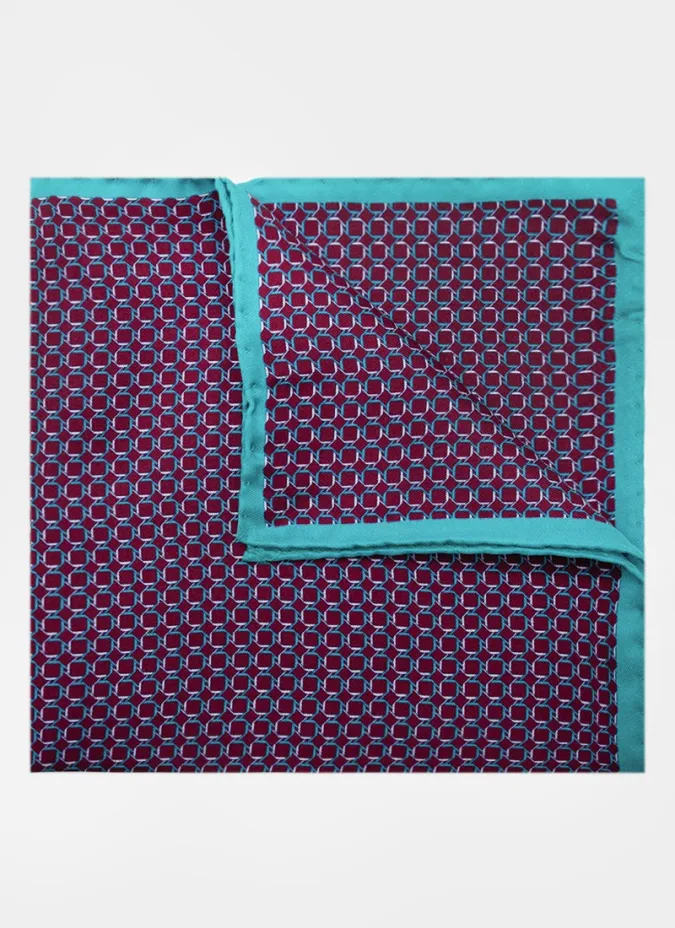 Pañuelo de Bolsillo de Seda con Patrón | JOHN TWEED