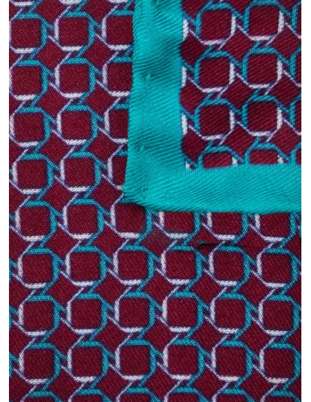 Silk Pocket Square with Pattern| JOHN TWEED TAILORED