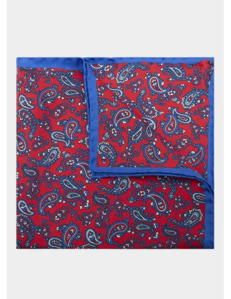 Silk Pocket Square with Pattern| JOHN TWEED TAILORED
