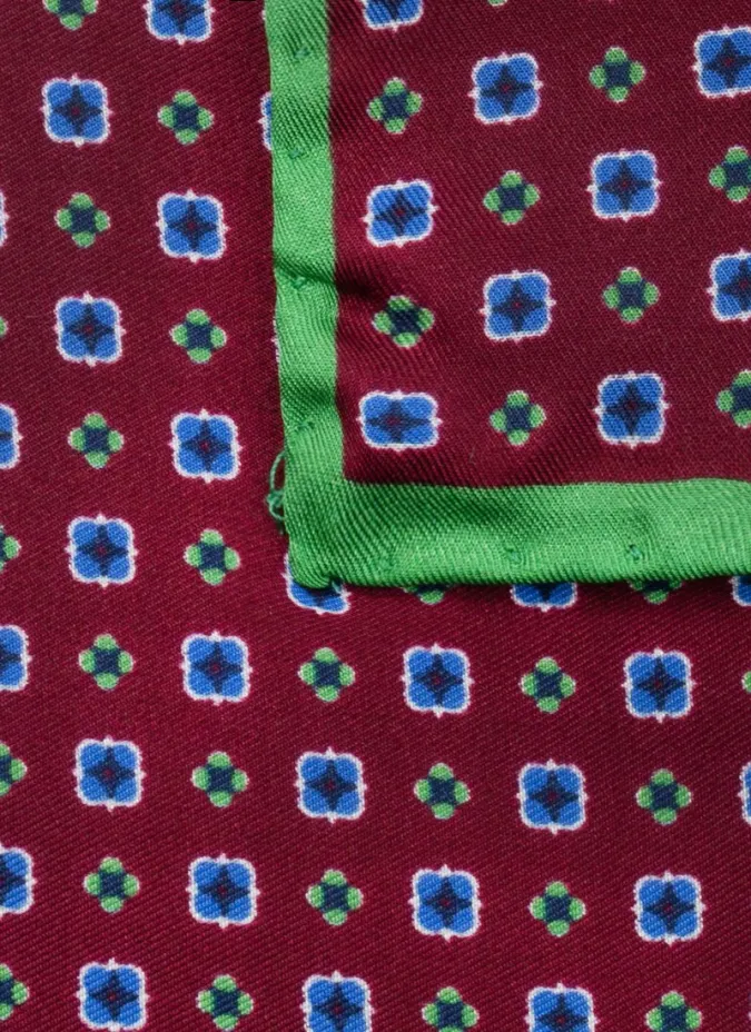 Lenço de Bolso de Seda com Padrão| JOHN TWEED TAILORED