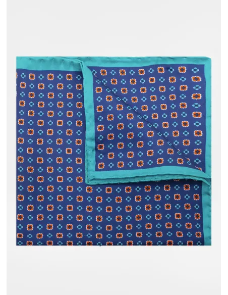 Silk Pocket Square with Pattern| JOHN TWEED TAILORED